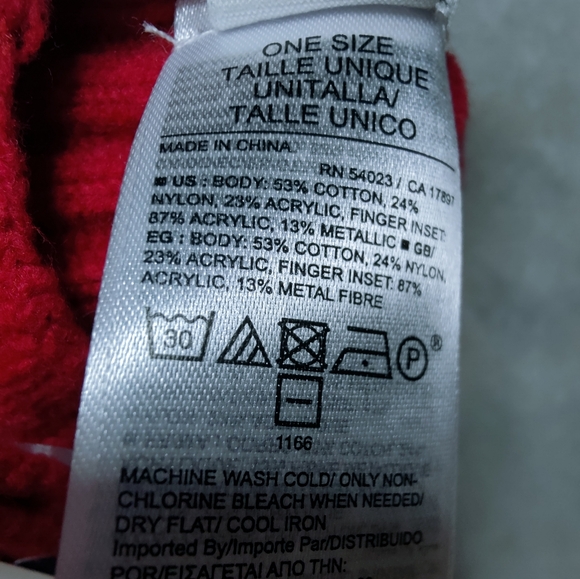 NWT GAP Women's Red Smartphone Winter Gloves, One Size - Picture 7 of 8